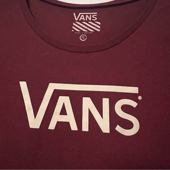 VANS | Vans Logo Red Short Sleeve Tee Shirt Sz XL - Picture 2 of 6